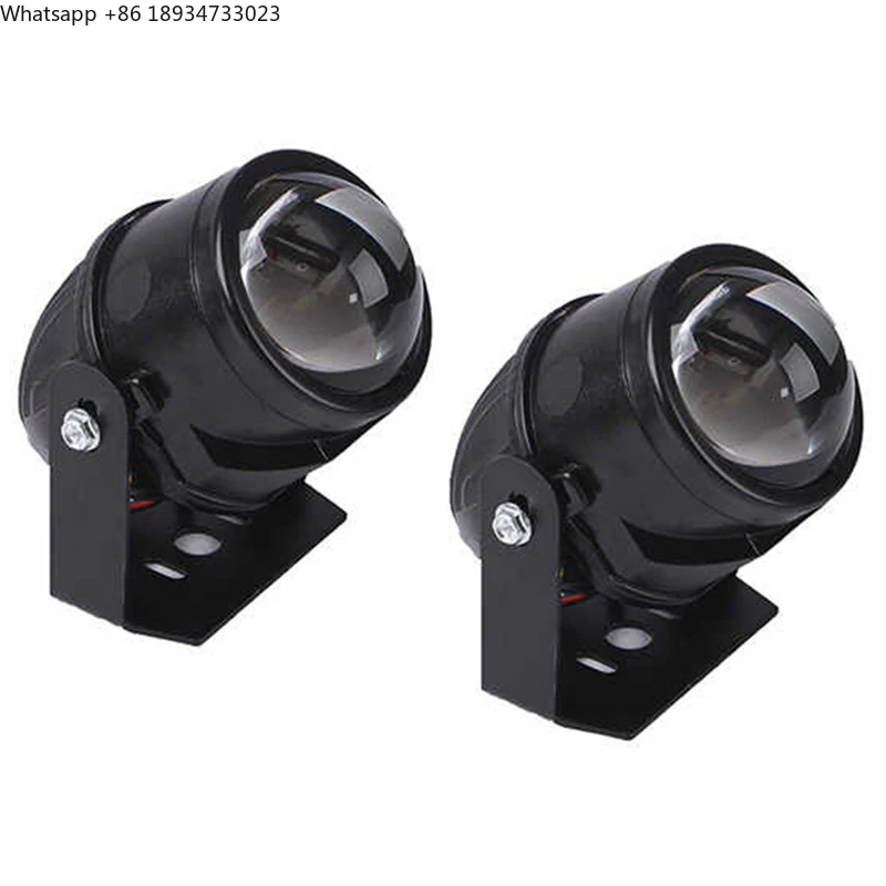 2.0 Inch Pair of Universal off Road Motorcycle Car Led Fog Light Projector Lens Headlight High Low Beam Driving Lamp