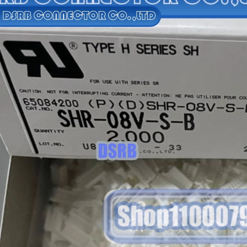 

100pcs/lot SHR-08V-S-B Plastic shell 8P 1.0MM legs width 100% New and Original