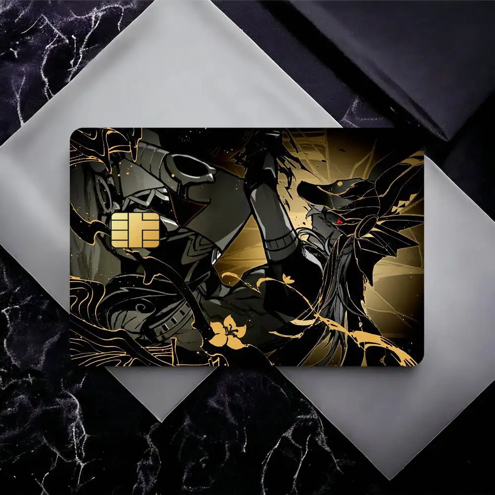 ملصقات جلدية لبطاقة الائتمان Genshin Impact Cyno لبطاقة البنك والحافلة المتروية هدية مقاومة للماء #2