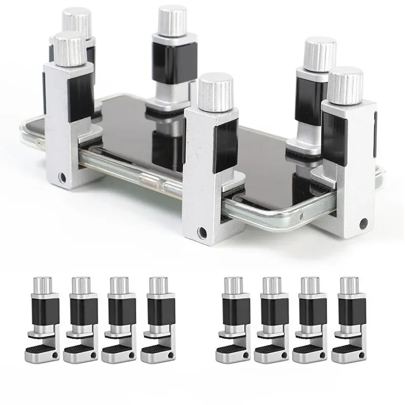 8-Pack Phone Screen Repair Tools Adjustable Fastening Clamps Clip Tool Compatible for Fixing Screen Uplift Cell Phone LCD Screen