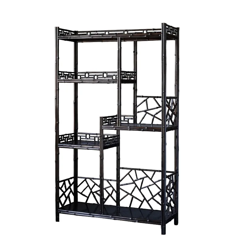 Bookshelf Handmade Chinese shelf Multi-layer storage rack