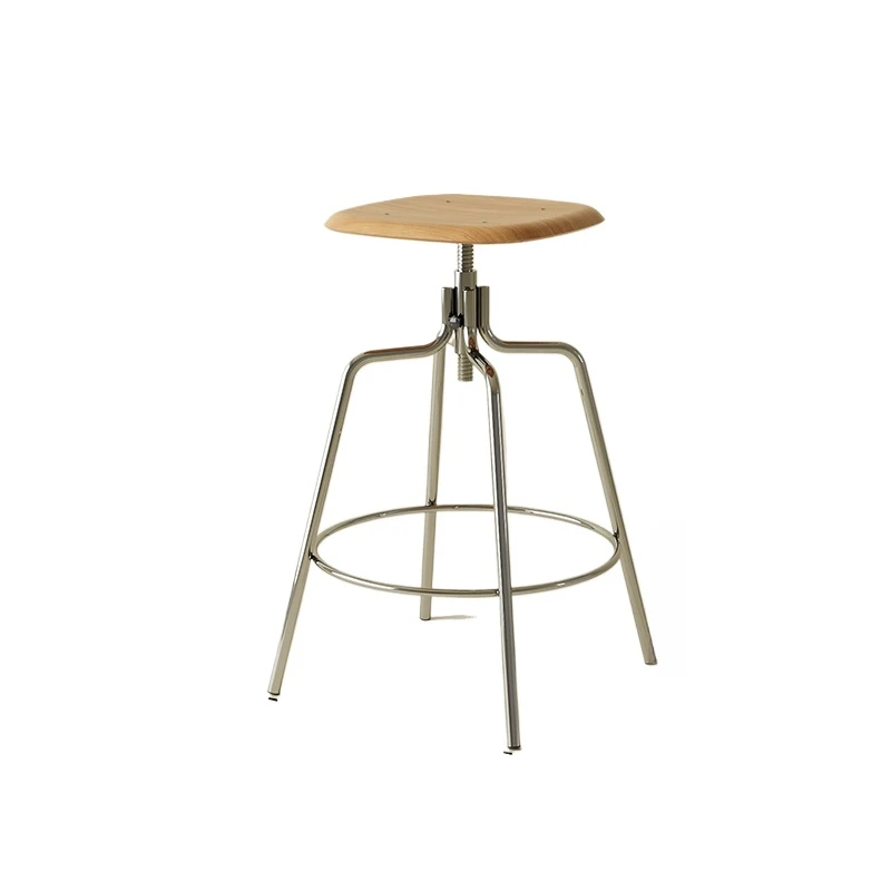

Nordic bar chair simple liftable rotating household island high chair bar stool