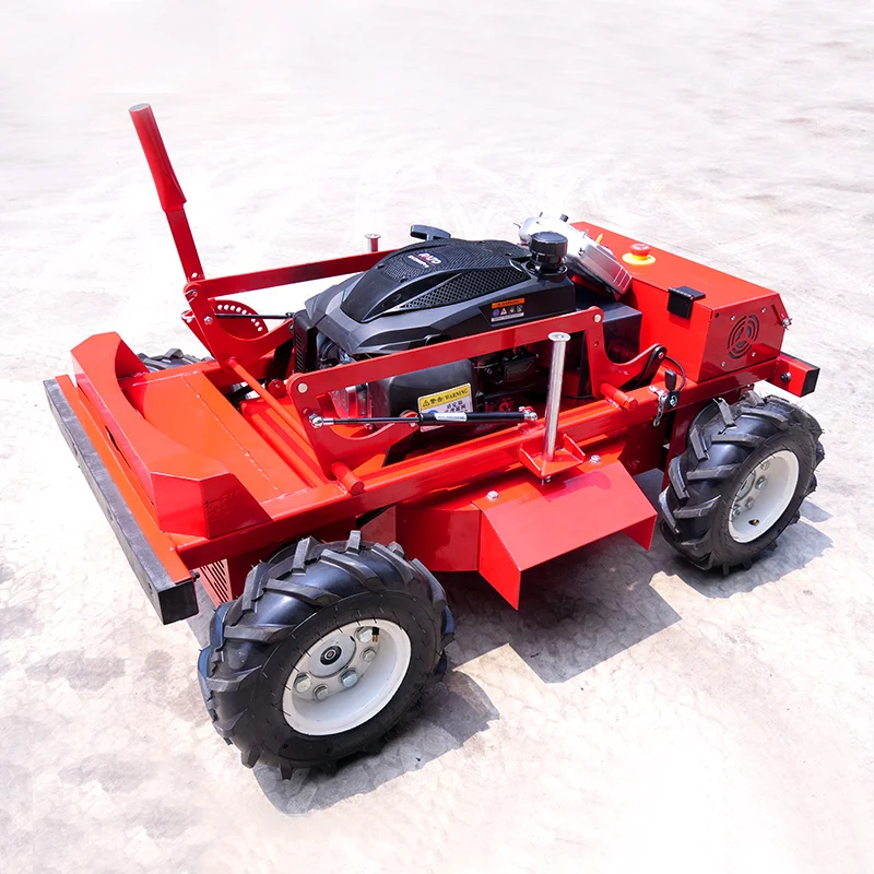 Customized Remote Control Lawn Mower Four-Wheel Drive Lawn Mower Agriculture Remote Control Mini Lawn Mower