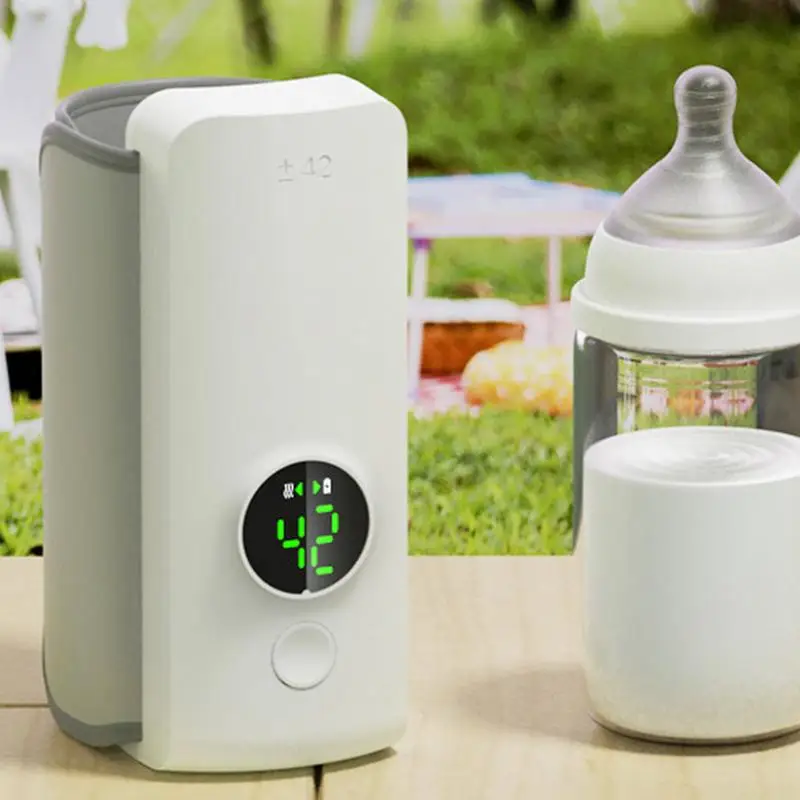 Bottle Warmer For Breastmilk Wireless Portable Wireless Baby Milk Warmer Battery-Powered Wireless Portable Baby Milk Warmer For