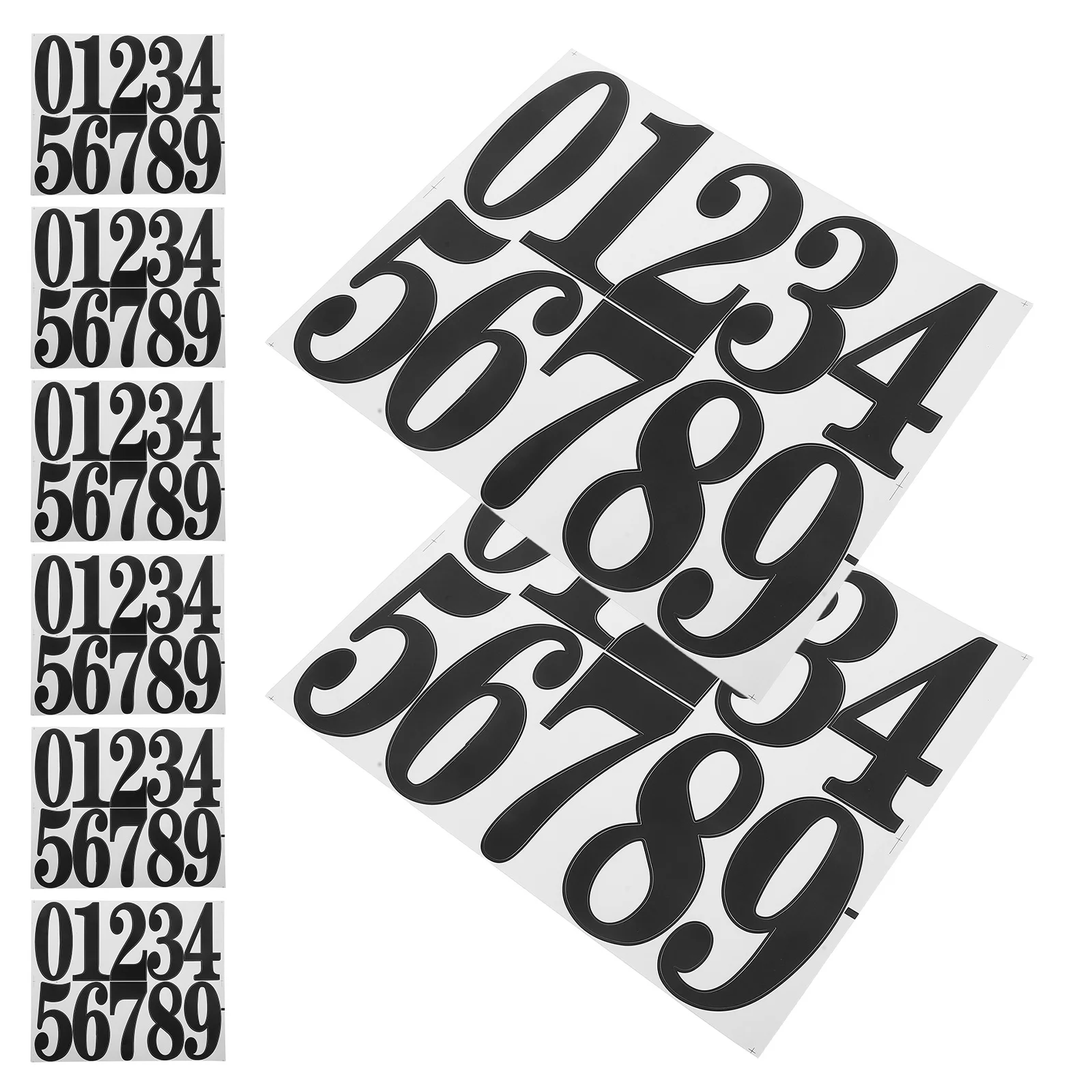 

8Sets Adhesive Mailbox Numbers Stickers Waterproof 0-9 Outdoor House Address DIY Modern Door Signs House Address Numbers
