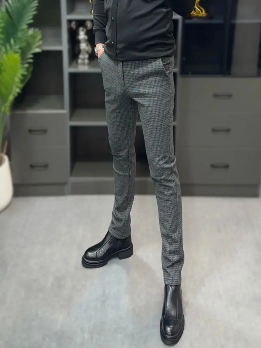 High Quality Fashionable Men's Casual Pants Autumn Winter New Arrival Versatile Business Style Straight Leg No Ironing Required