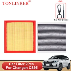 TONLINKER Cabin Air Filter 2Pcs For Changan CS95 SKU 2.0L 2.0AT Multiple filtering Car Filter OEM:1109190-AP01,S401022-0300