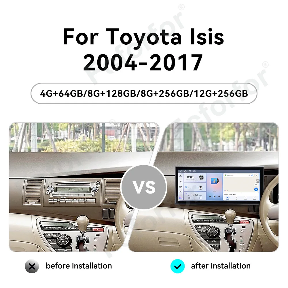 

В наличии: Вертикальный экран 15,8 дюймов для Toyota Isis 2004-2017, автомобильная мультимедийная система, GPS-навигация, беспроводной CarPlay, Android Auto, 4G LTE