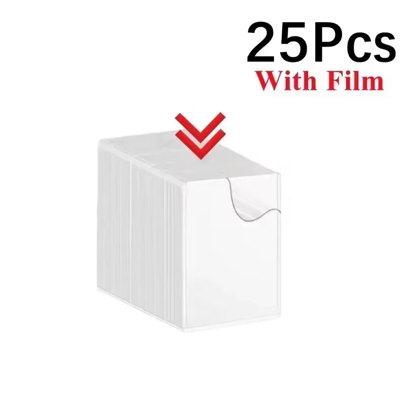1-50PCS Transparente Koreanische Kpop Karte Hülse mit Schutz Film Klar Karte Halter Idol Foto Spiel Karte Abdeckungen 35PT