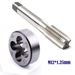 1pc M12*1.25mm Right Hand Metric Thread Tap/Die HSS Machine Threading Taper Plug Tap Round Die