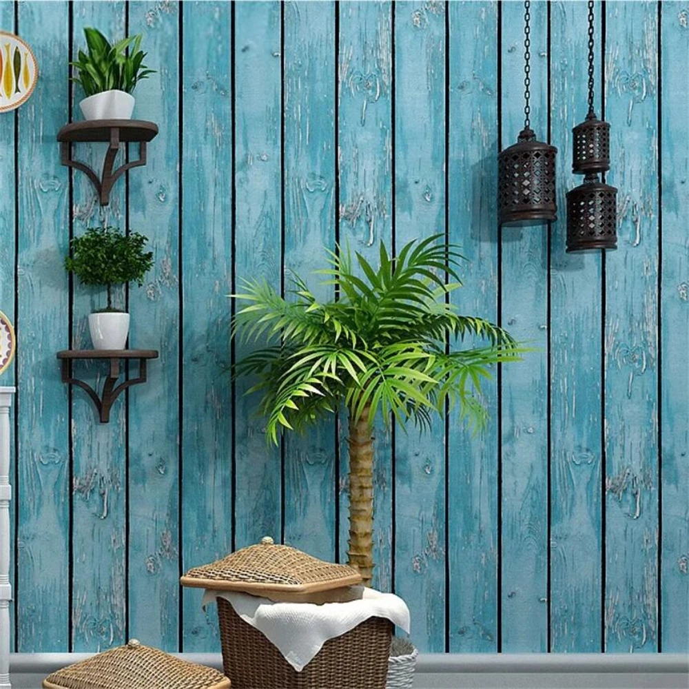 beibehang Modern American wood 3D wallpaper old wooden industrial restaurant store winery wall papers home decor papel wall
