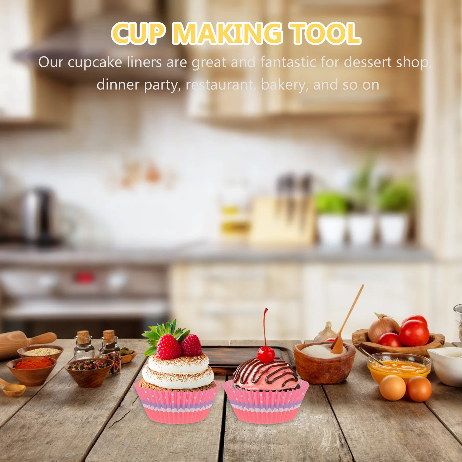 

200pcs Cupcake Liners Paper Baking Cups No Fade No Smell Food Safe For Muffins Cupcakes Desserts Fairy Cake Cases Baking