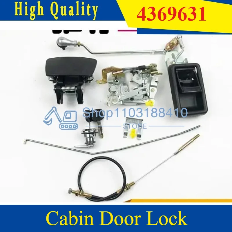 

Fit for Hitachi EX200-5 High Quality Excavator Cabin Door Lock 4369631 4362135 Replacement