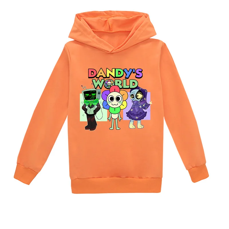 أطفال هوديي الكرتون Dandy's World طفل الفتيات طويلة الأكمام ملابس خارجية Dandys World Boys بلوزات غير رسمية ملابس الأطفال