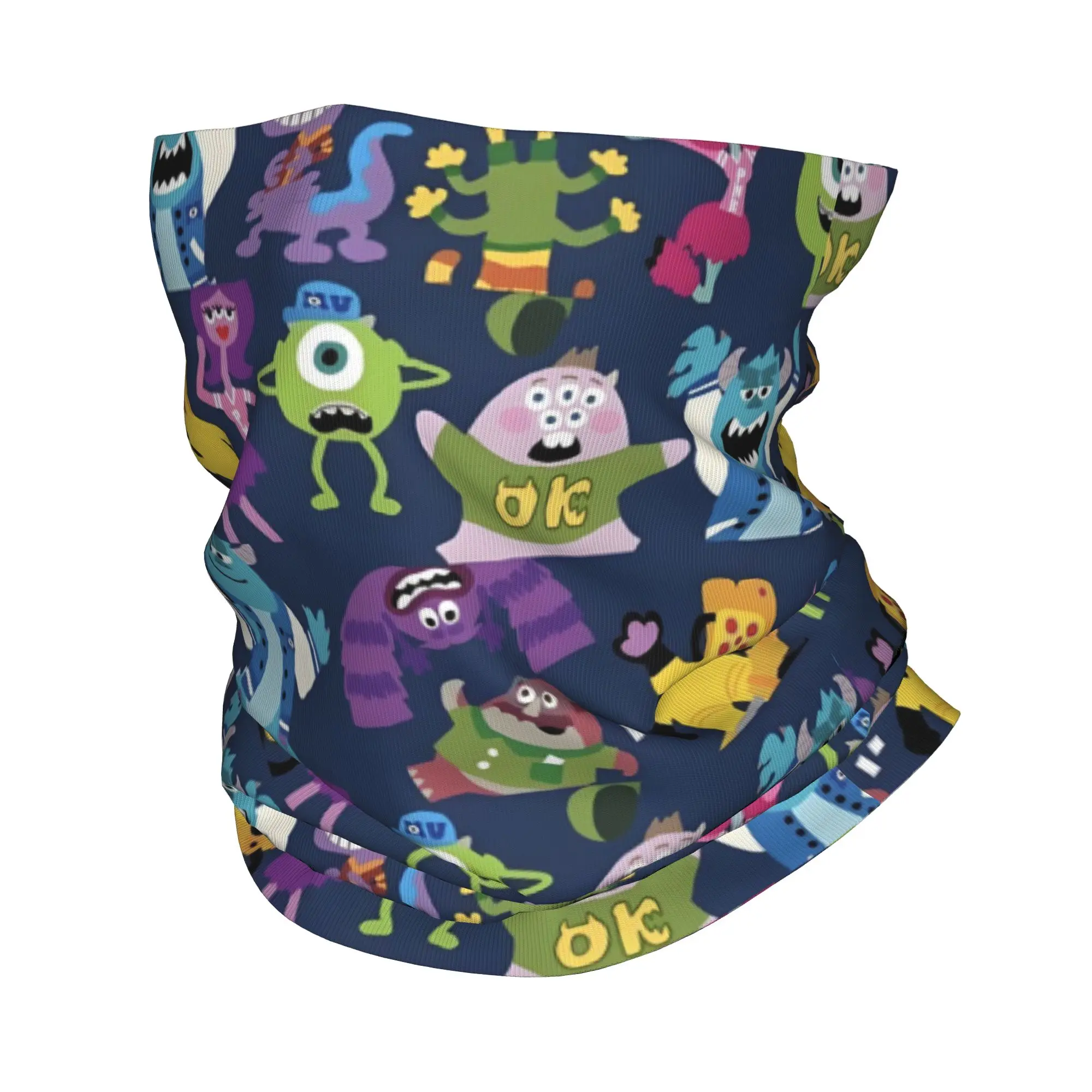 Custom Classic M-Monsters U-University Bandana Neck Gaiter for Ski Running Men Women Wrap Scarf  Balaclava Warmer