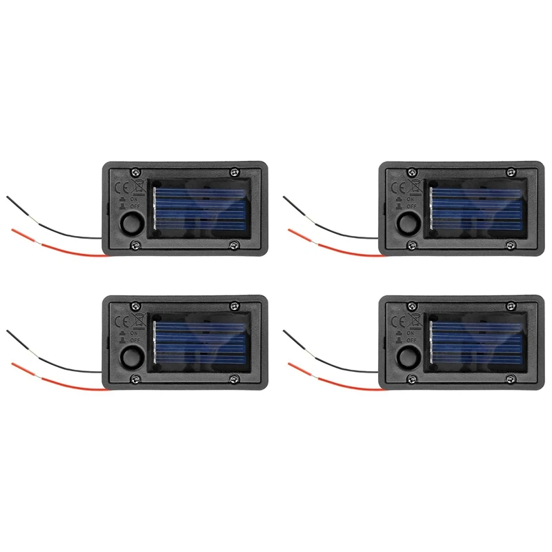 4Pcs Battery Box, Solar Lantern Light Replacement Parts Top For Outdoor Hanging Lanterns Container Home Solar Lamp