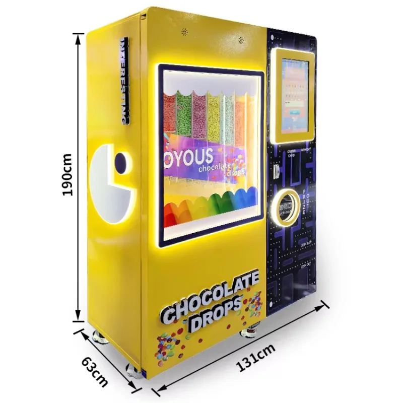 Customizable Intelligent Control Candy Vending Machine Chocolate Sugar Beans Dispenser With Remote Management System
