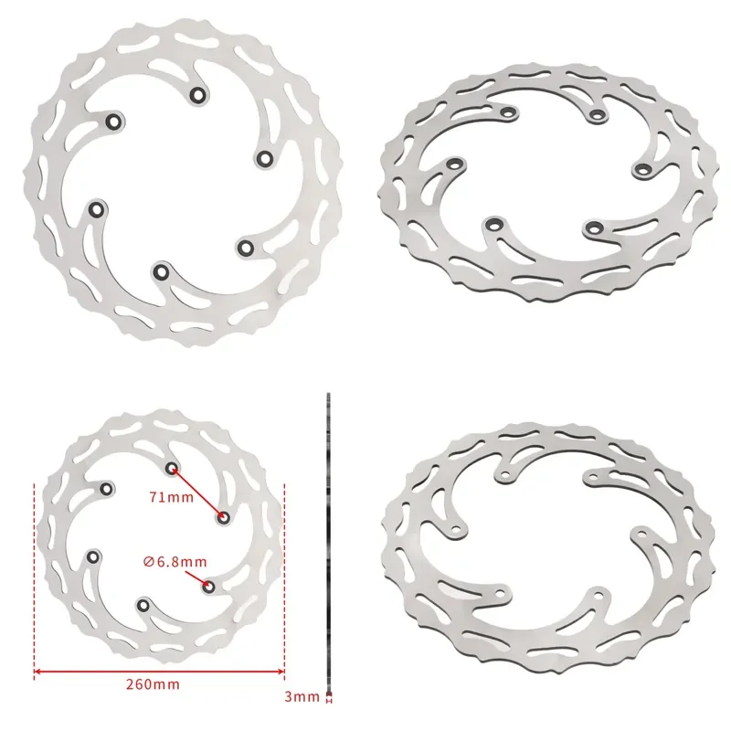 260mm Front Brake Disc Rotor for 125 250 300 350 450 500 EXC XC SX SXF XCW
