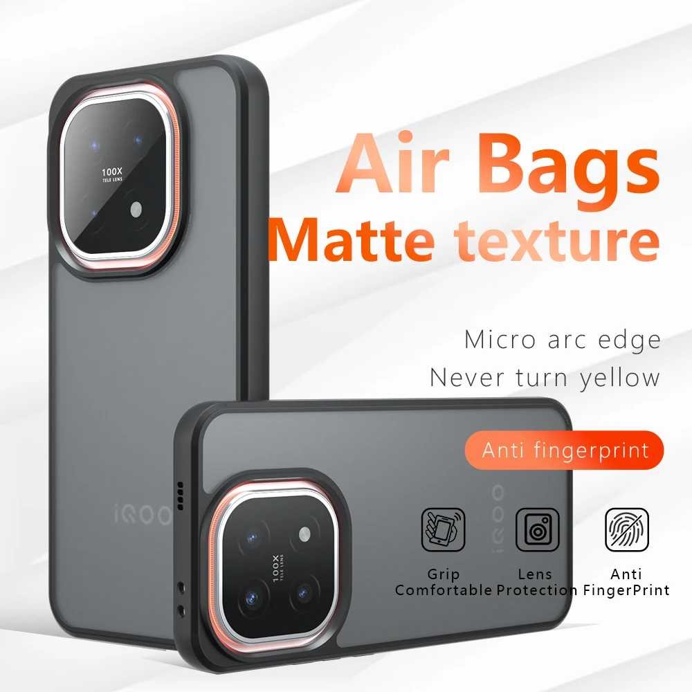 غطاء وسادة هوائية مضاد للسقوط لهاتف Vivo Iqoo 15 Mircropyle غطاء خلفي Fundas Para Vivo Iqoo 13/Vivo Iqoo 12 Pro