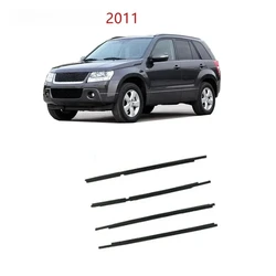 4 Pcs 5 Doors Outside Windows Rubber for Grand Vitara 20183831-65J00 2007-2014 Not for 3 Doors Glass Weatherstrip Sealing