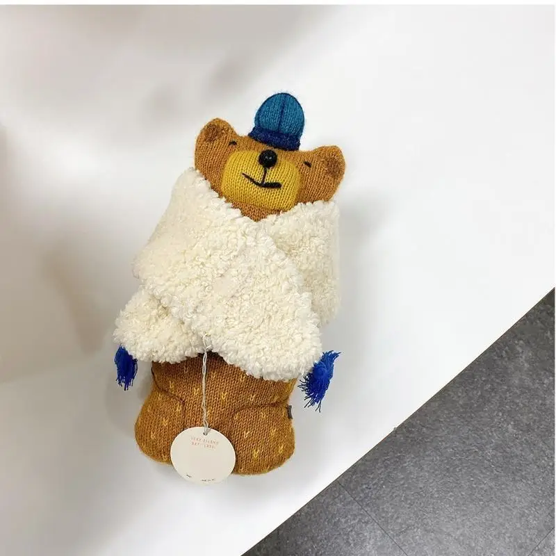 

E06F Kids Children Scarves Neck Warmer Thicken Neckchief Scarf Baby Winter Warm Scarf