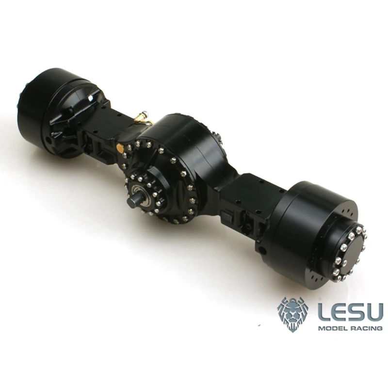 LESU 1/16 loader engineering vehicle RD-2002 lock differential through wheel side reduction bridge RC modified axle