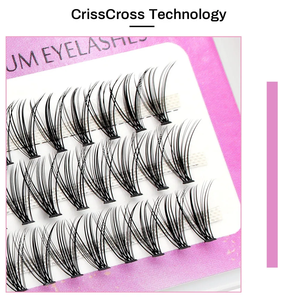 Moonlily High Quality Professional Artificial Natural Mink Eyelashes 20D 30D Single Cluster False Lashes Grafted Makeup Bundles