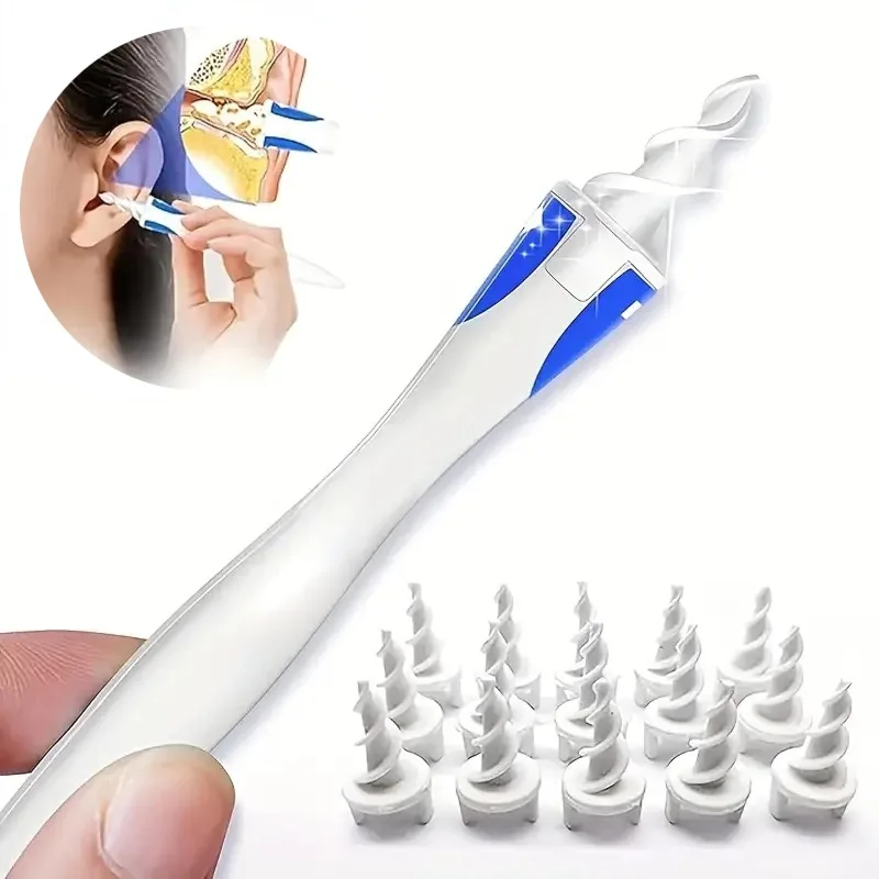 Hot New Arrival Spiral Silicon Ear Wax Removal Tool Reusable Earwax Cleaner Removal Care Soft Spiral Ears Cares Health Tools