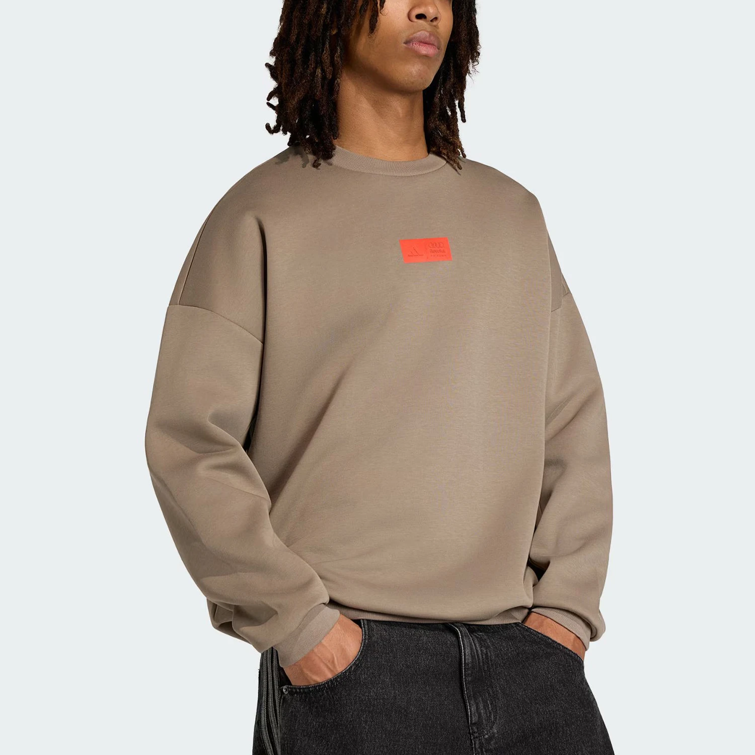 Adidas Authentic Spring Men's Sports Loose Round Neck Pullover Hoodie KE6791