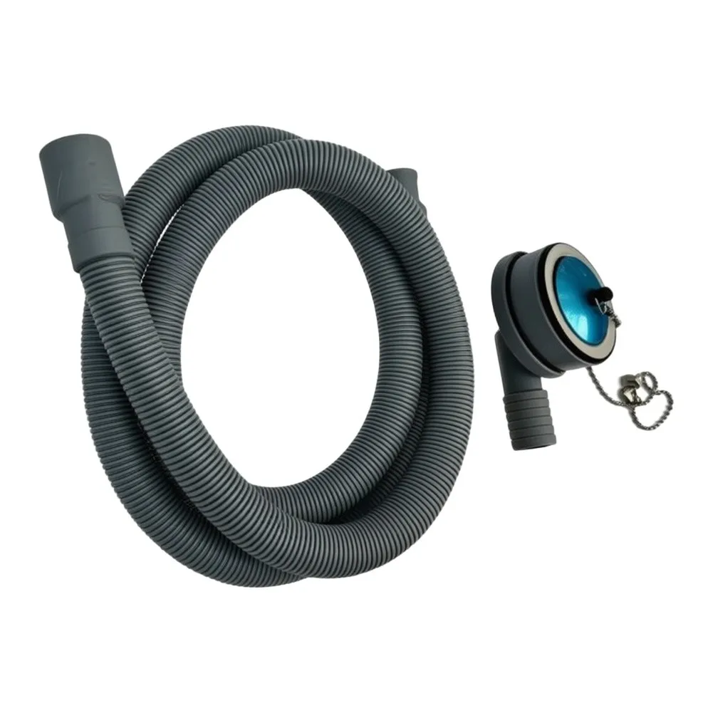 Right Angle Drain Fixture with 59 Inch Hose and Two Level Filtration for RV For Yacht Boat and Drain Installations
