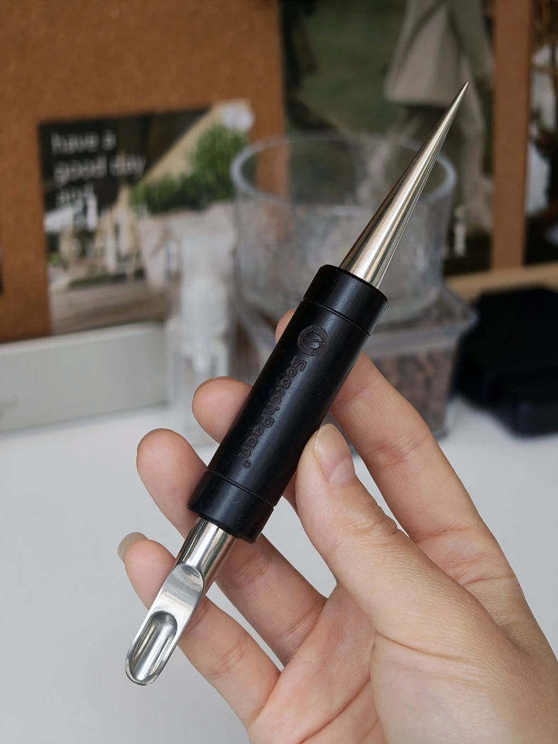 

SearchPean Wooden Handle Coffee Art Needles Cappuccino Espresso Coffee Decorating Creative Pull Flower Free Shipping