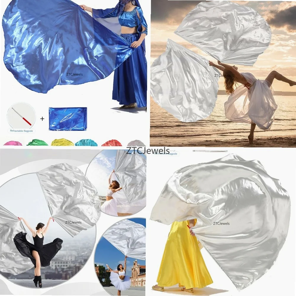 

Christian Dance Worship Flags Rectangle Praise Flags for Church Dance Cosplay Performance