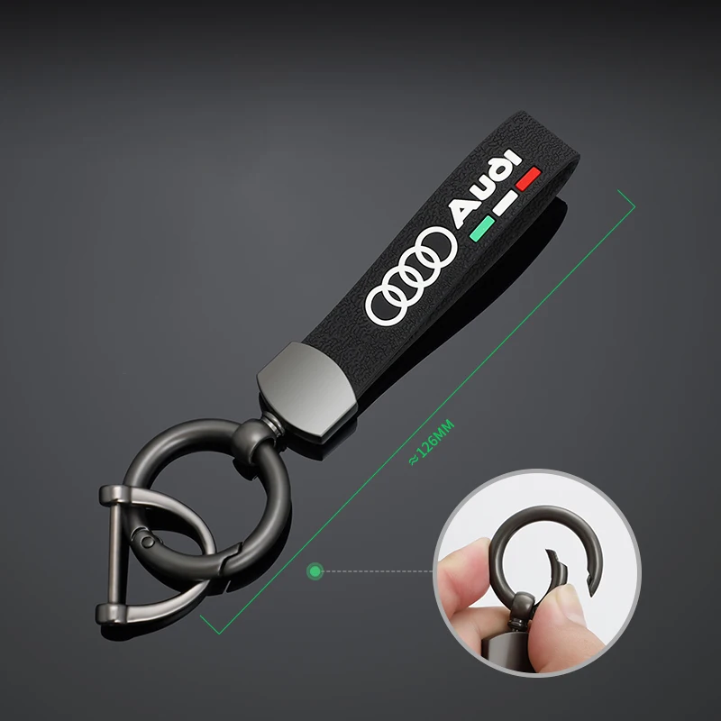 

2025 Hot 1PC Car Key Ring Sport Keychain Gift Emblem Keyring Pendant For Audi A1 A2 A3 A4 A5 A6 A7 A8 Q1 Q2 Q3 Q4 Q5 Q6 Q7 Q8 TT