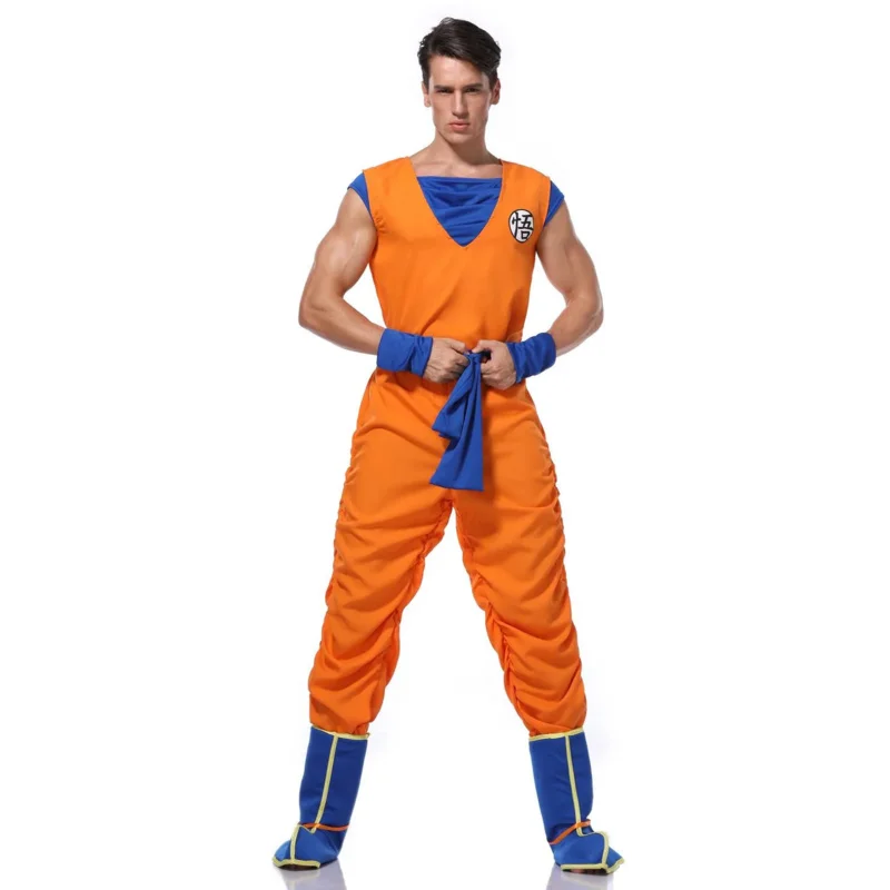 Goku Suit Suits Her Cosplay Suits Suits Suits for Adult Boys Girl Wig Cloths Set Fancy Halloween Kame Sennin