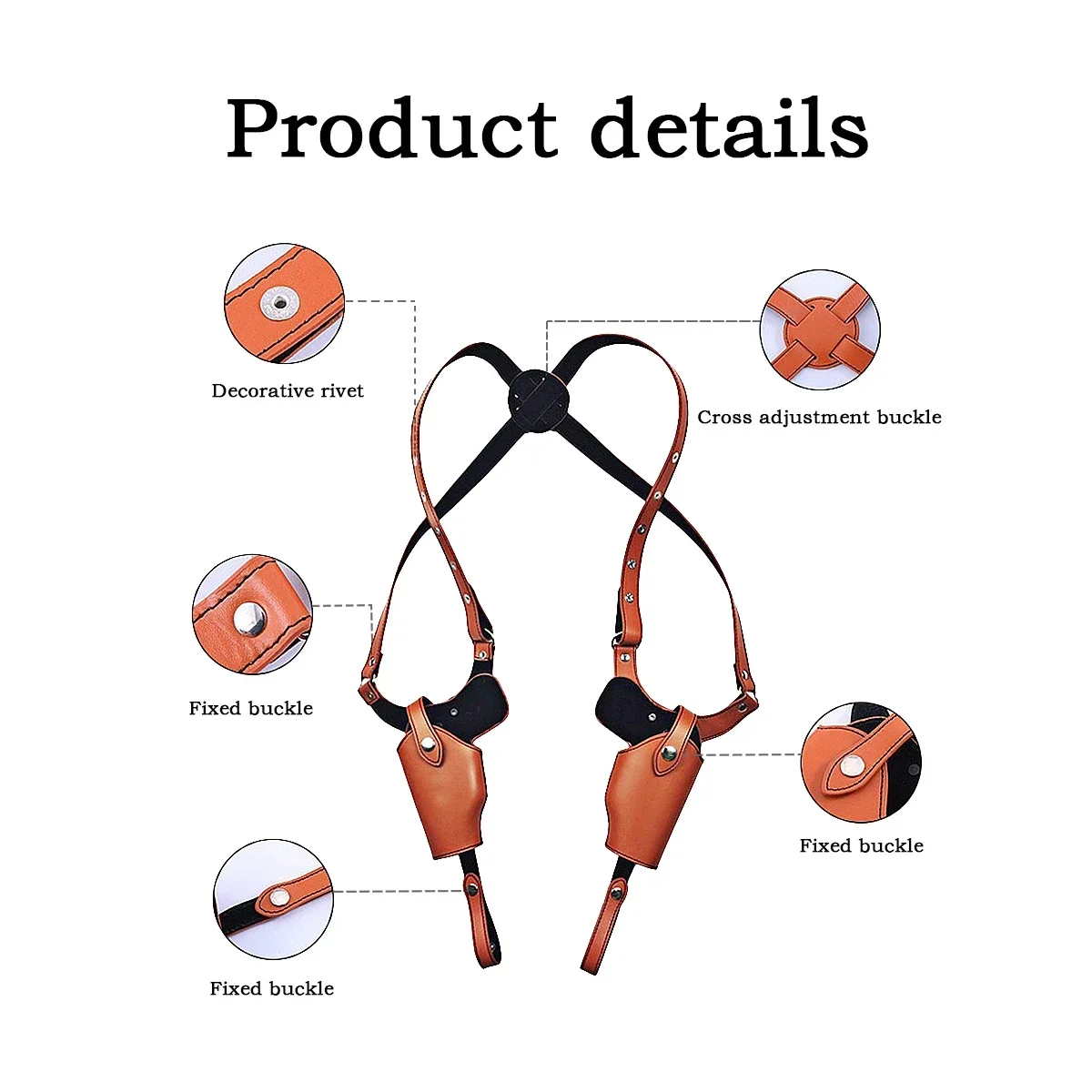 Taktisches Stealth-Holster Doppel-Magazintasche Versteckte Taschen Zubehör Schulter-Unterarm-Verdecktes Waffenholster – Detail 10