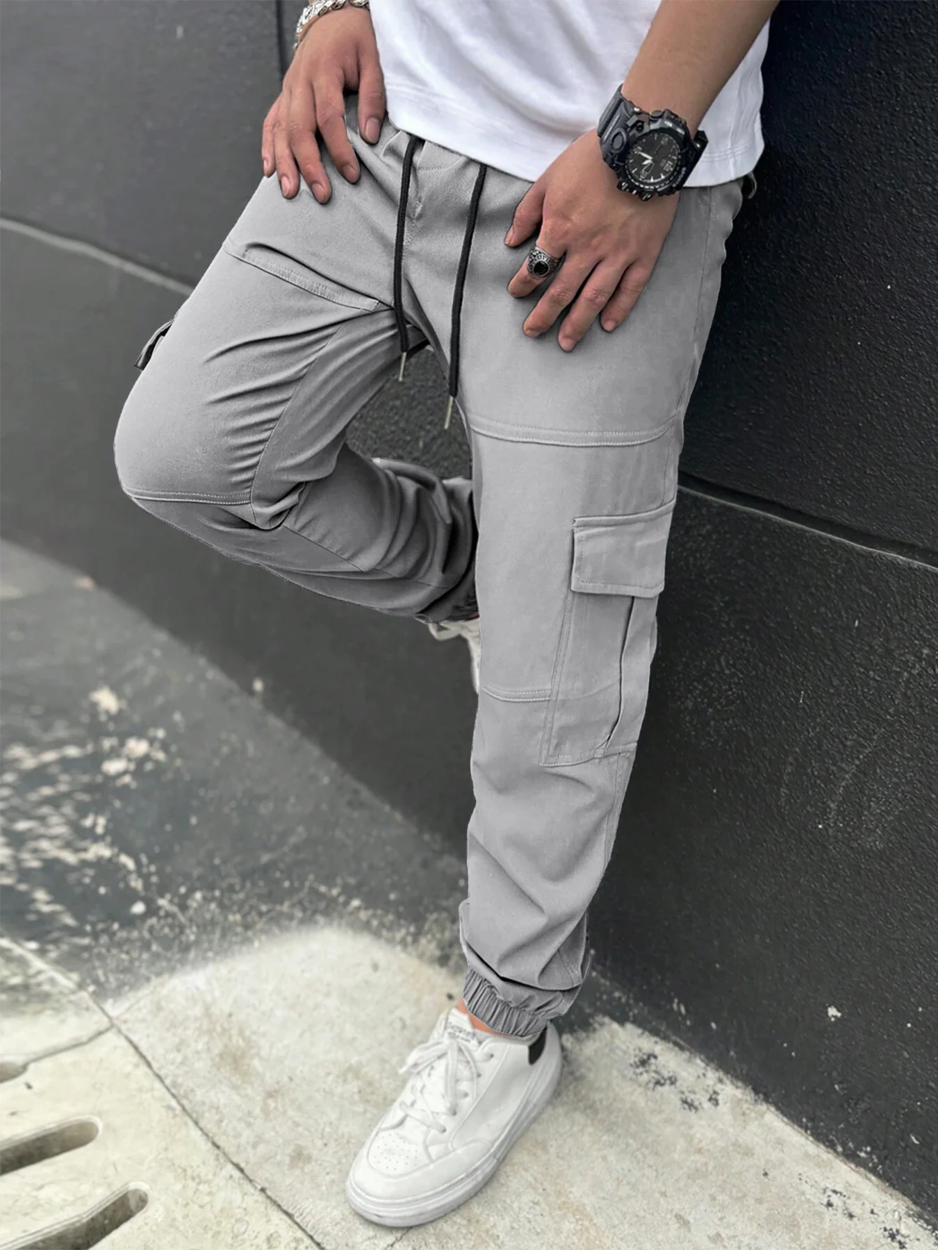 

Новые дышащие и комфортные рабочие брюки для мужчин на весну-осень 2026 года, универсальные, для активного отдыха и спорта, с защитой стопы