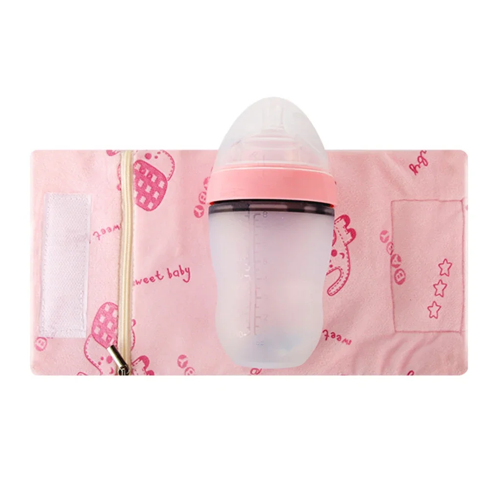 USB Milk Water Warmer Travel Stroller Insulated Bag Baby Nursing Bottle Heater