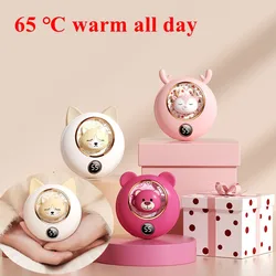 Battery Heater Rechargeable pocket hand warmer 2 In 1 4000mAh Warmer Hand portable Power Bank USB Warmers Winter Handheld