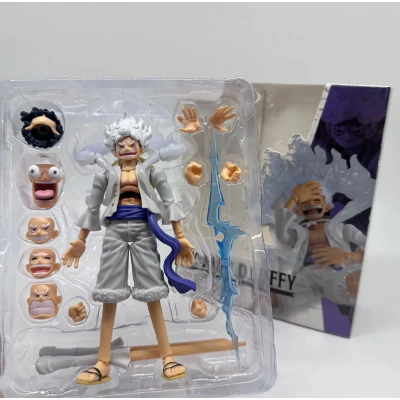 Figura de One Piece Shf Monkey D Luffy Gear 5, Luffy Dios del Sol Nika, Figura de Acción de PVC, Modelo Decorativo, Regalos de Cumpleaños
