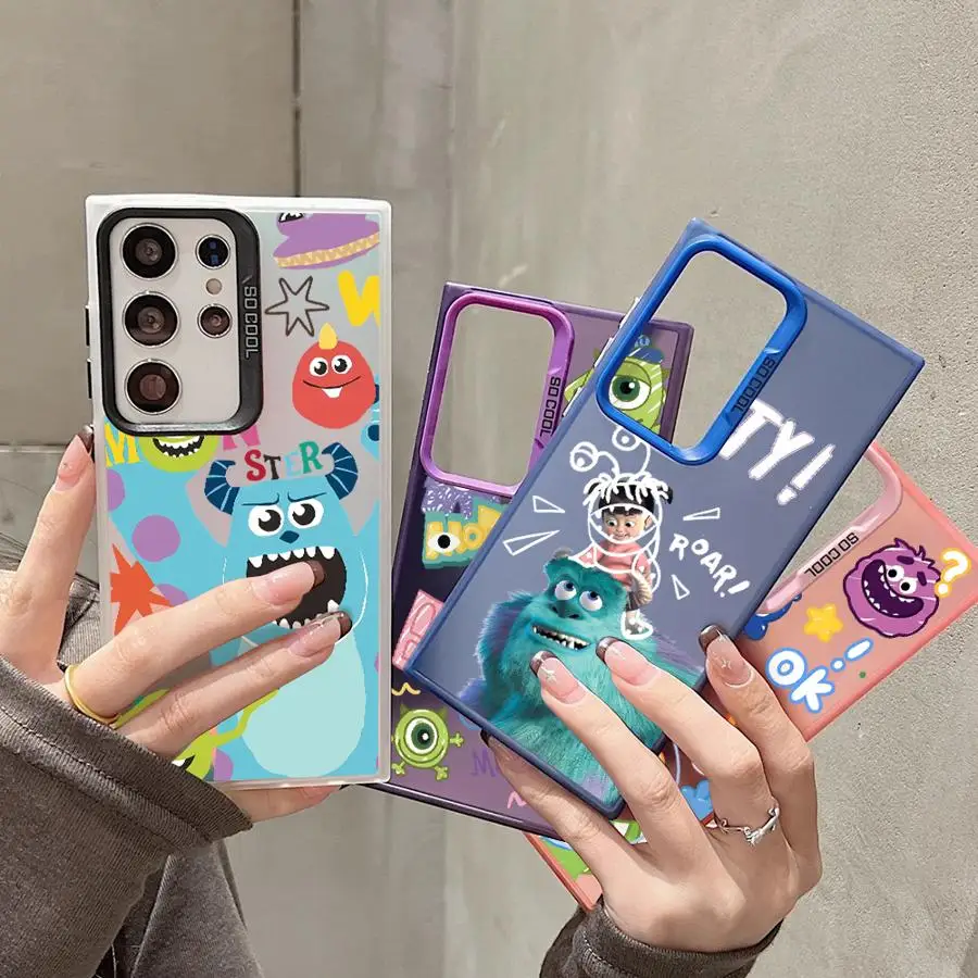 Disney Caroon Monsters Inc Phone Case for Samsung S25 Ultra S24 S22 Plus S21 S20 FE S23 S24Plus S23FE Shockproof Shell Cover