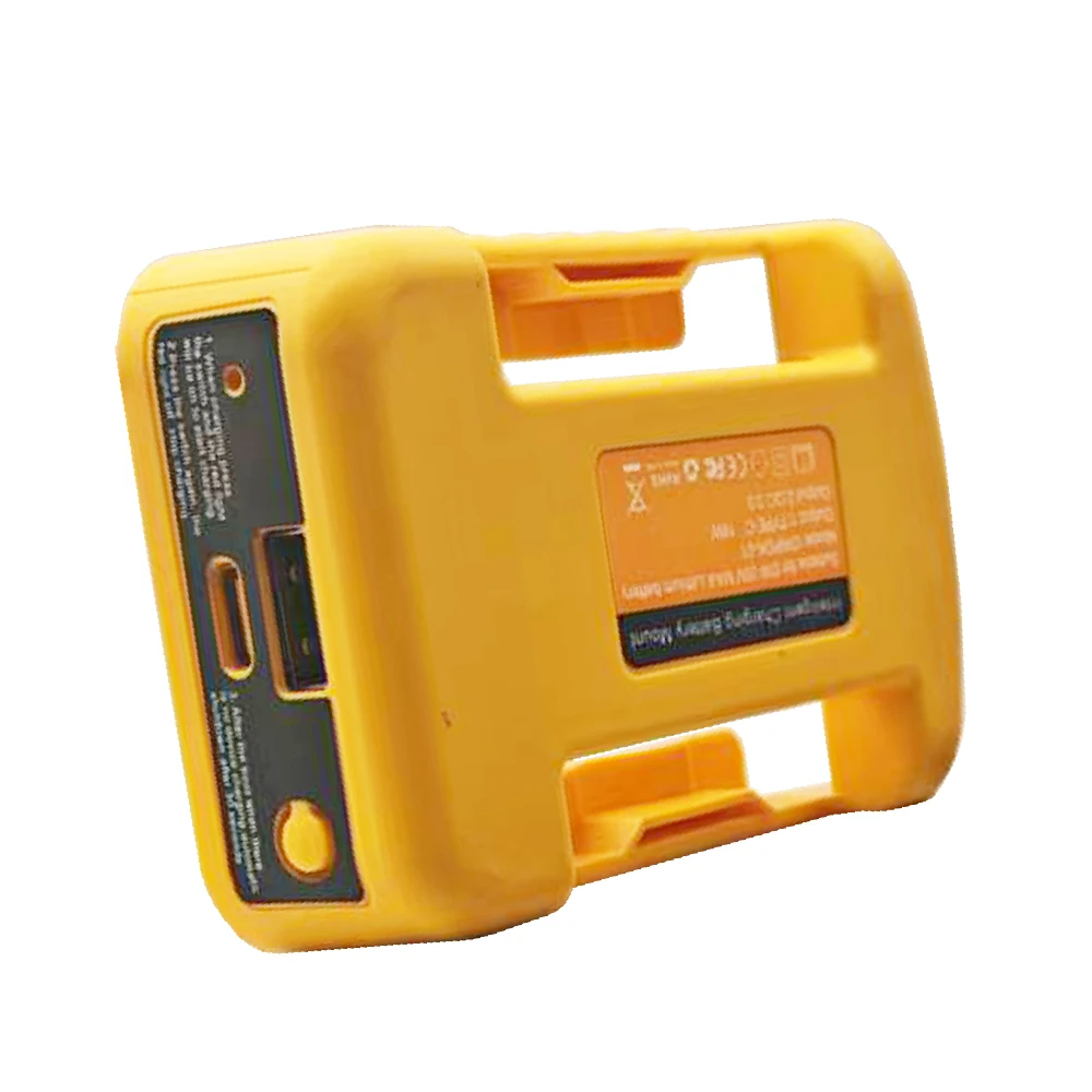 USB Type C Power Adapter Bank For DeWalt 18V For XL 20V Lithium Battery Case Laptop Mobile Phone Charging Converter Belt Buckle