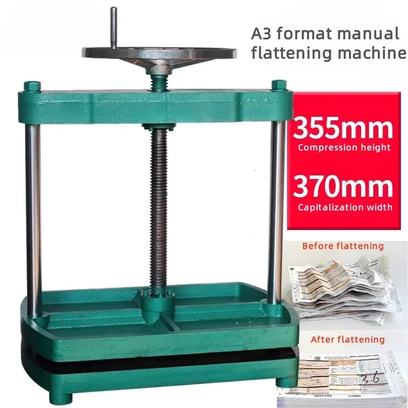 

Manual flattening machine for hardcover books menus photo albums and other shaped flattening machines binding machine