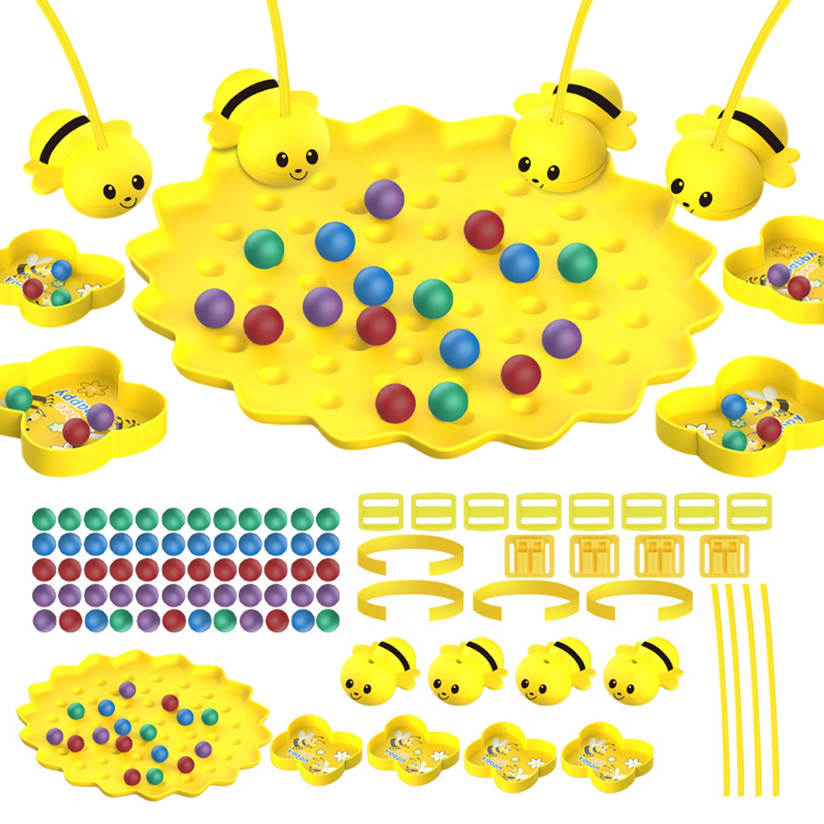 Multiplayer Fishing Magnetic Tabletop Game Toys For Kids Little Bumblebee Board Game Interactive Educational Toys For Party