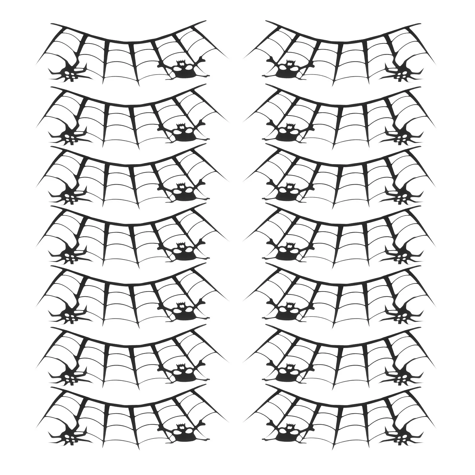 7 Pairs Halloween Decor Fake Lashes False Eyelash Cosplay Eyelashes Exaggerated Stickers Artificial