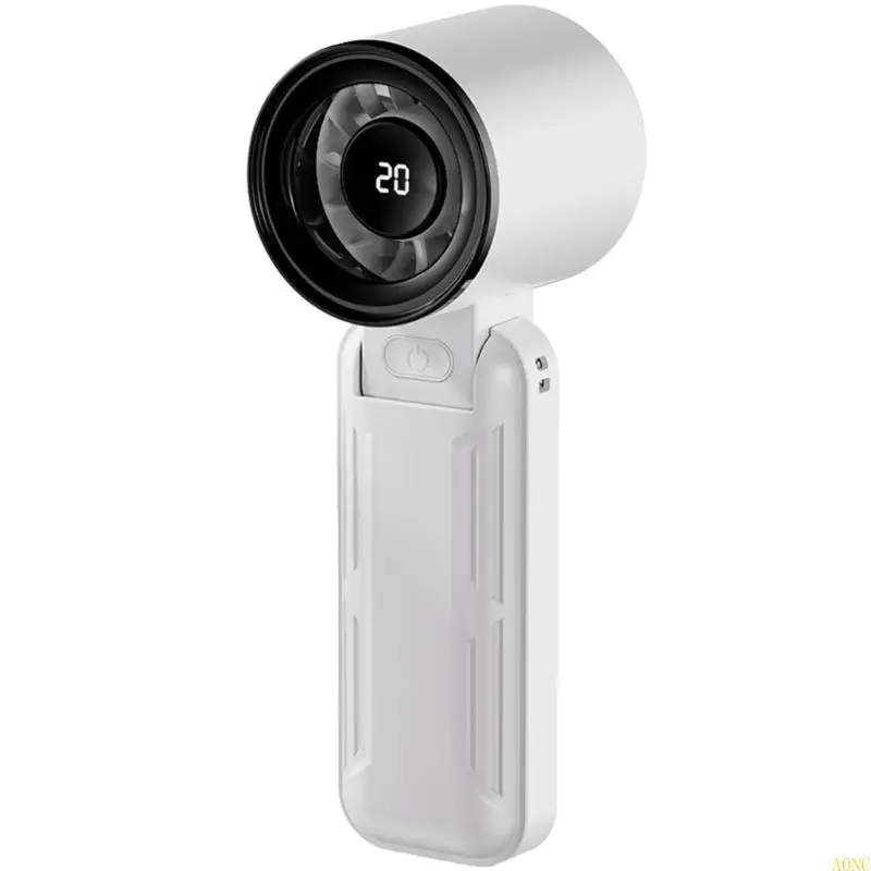 

A0nc Portable Handheld Fean 5 -й скорость регулируемой перезаряжаемой батареи вентилятора работает