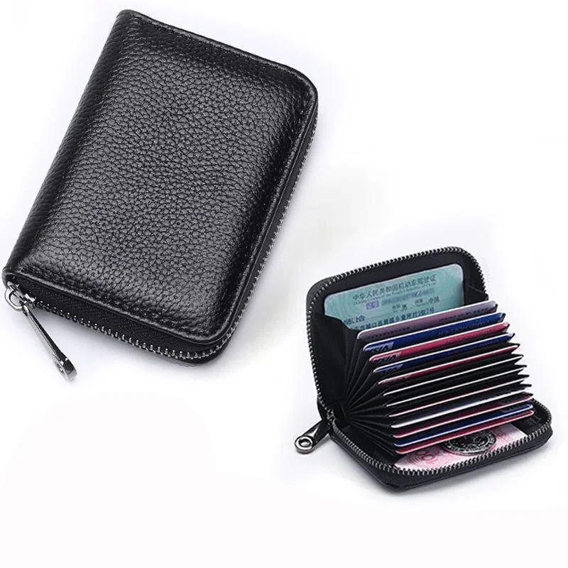 

9/18 Card Slot Cards Holders PU Business Bank Credit Bus ID Card Holder Cover Coin Pouch Men Women Wallets Bag Organizer