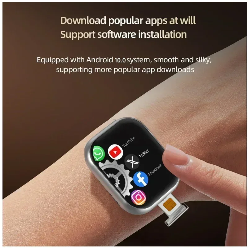 New VP29 Pro Smartwatch Men Women 5G LTE Android Smart Watch With 180° Rotating Camera GPS WIFI Compass Play Store Sim Card Slot