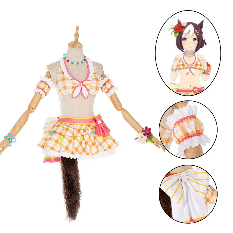 

Special Week Cosplay Costume Umamusume Pretty Derby Cosplay Swimsuit Woman Sexy Swimsuit Girl Uniform Cute Bikini Swimsuit Cos