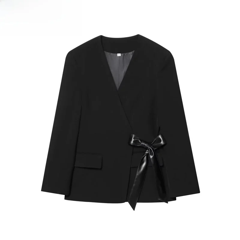 

Casual Loose Women's Suit Jaet Wrap Sle 2025 Trend Autumn New Arrival Polyester Fiber Warm Long Sve Commute Friendly