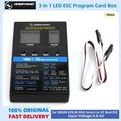 HOBBYWING 3-in-1 LED ESC Programming Card Box Universal for XERUN EZRUN MAX Car Series Platinum Series SEAKING RC Boat ESC